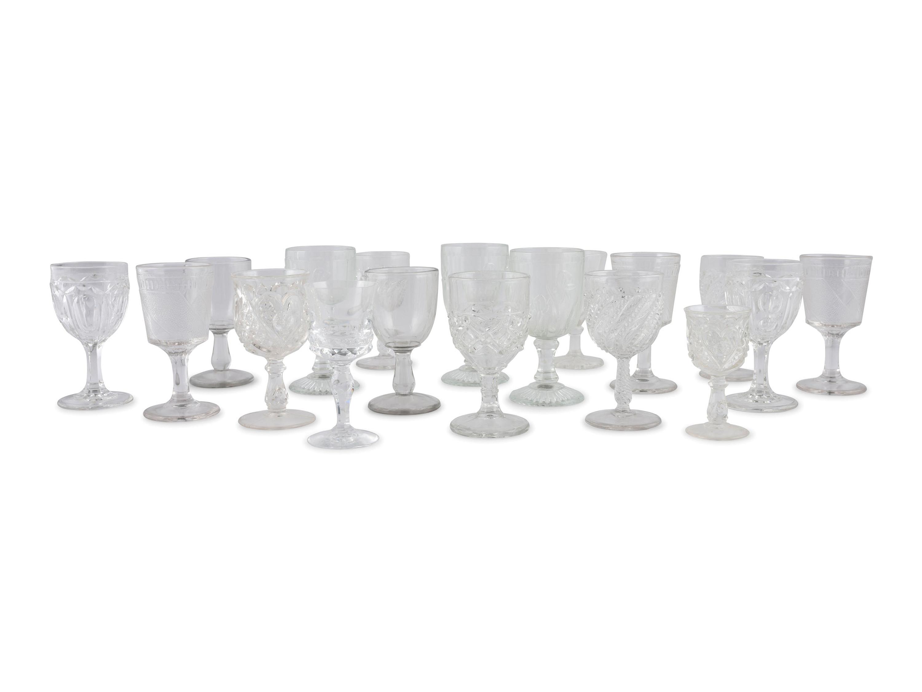 A Group of Molded Glass Cordials