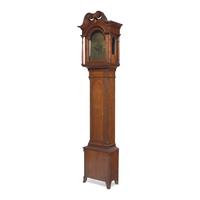 A Southern Federal Walnut Tall Case Clock
