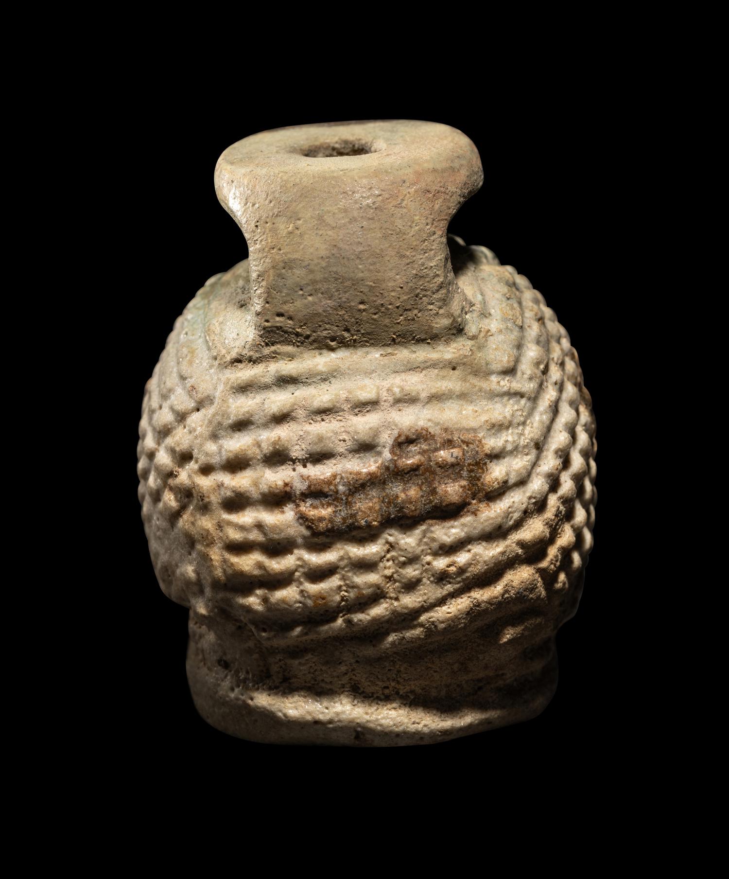 A Rhodian Faience Aryballos in the Form of a Hedgehog