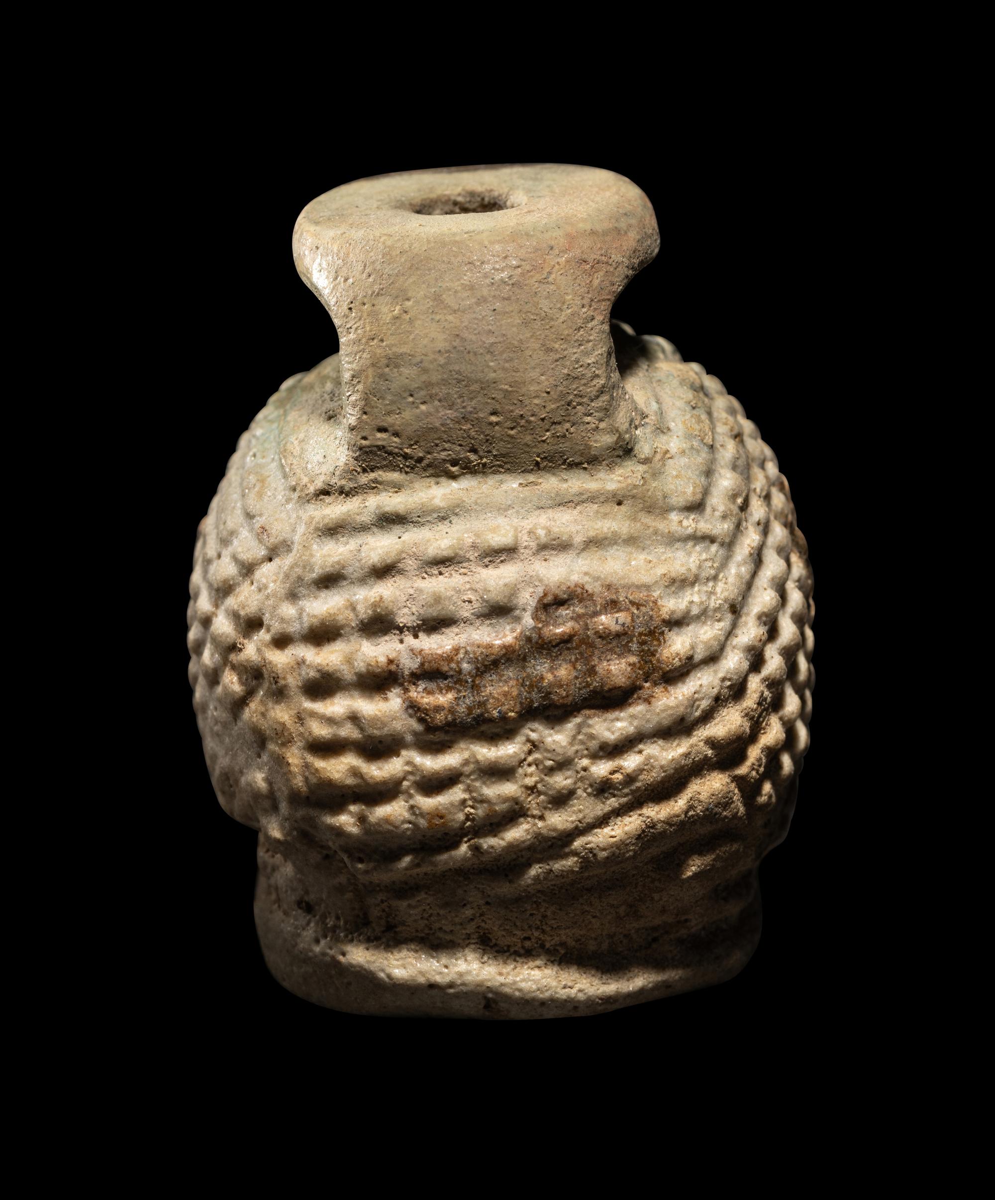 A Rhodian Faience Aryballos in the Form of a Hedgehog