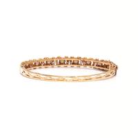 YELLOW GOLD AND CULTURED PEARL BANGLE BRACELET