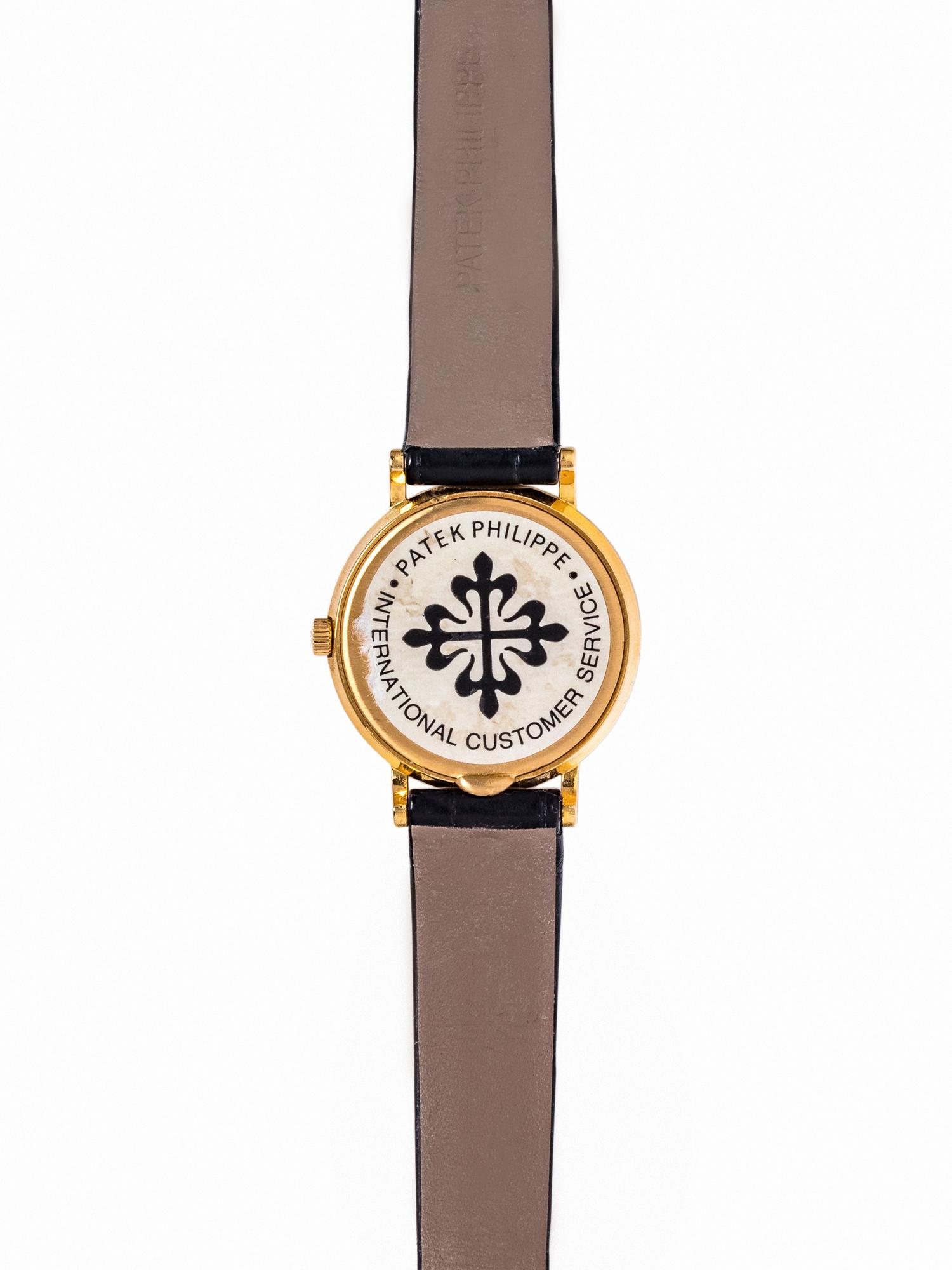 PATEK PHILIPPE, TIFFANY & CO., 18K YELLOW GOLD REF. 4819 'CALATRAVA' WRISTWATCH