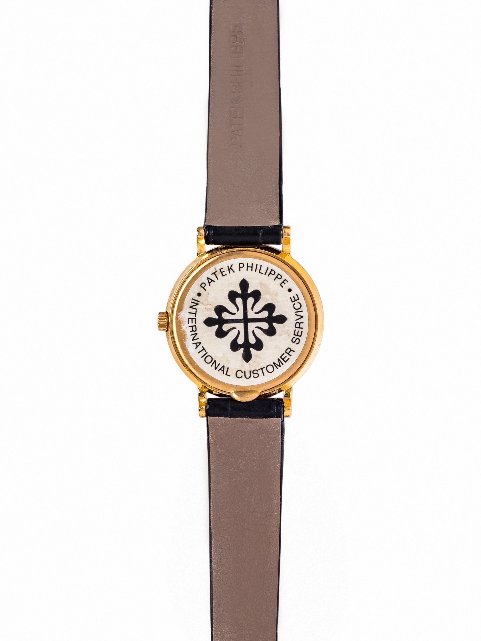 PATEK PHILIPPE, TIFFANY & CO., 18K YELLOW GOLD REF. 4819 'CALATRAVA' WRISTWATCH