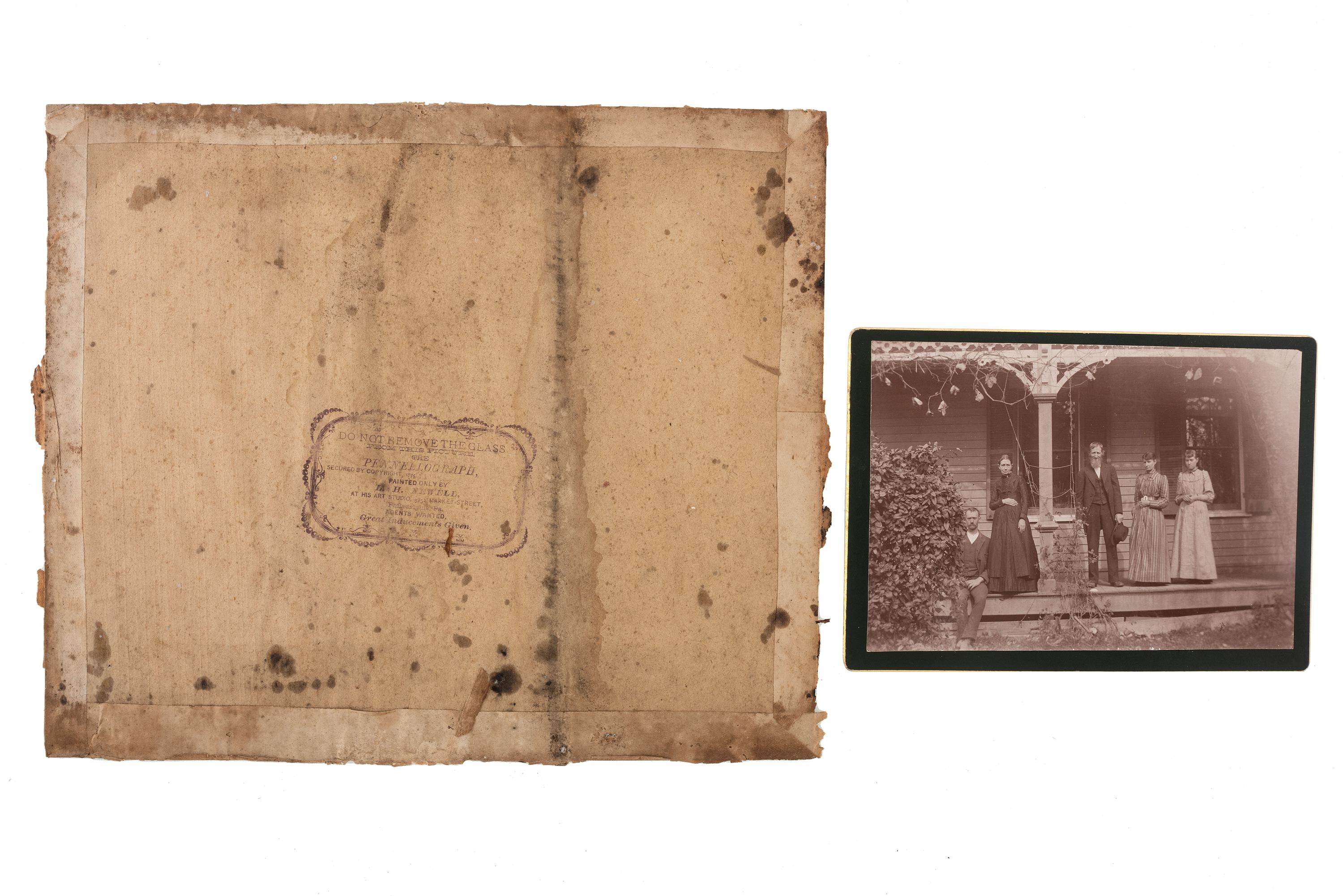 [EARLY PHOTOGRAPHY]. Family photographs, a group of images, prints, and rare ninth plate "Family Case" containing portraits of family members.