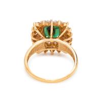 EMERALD AND DIAMOND RING