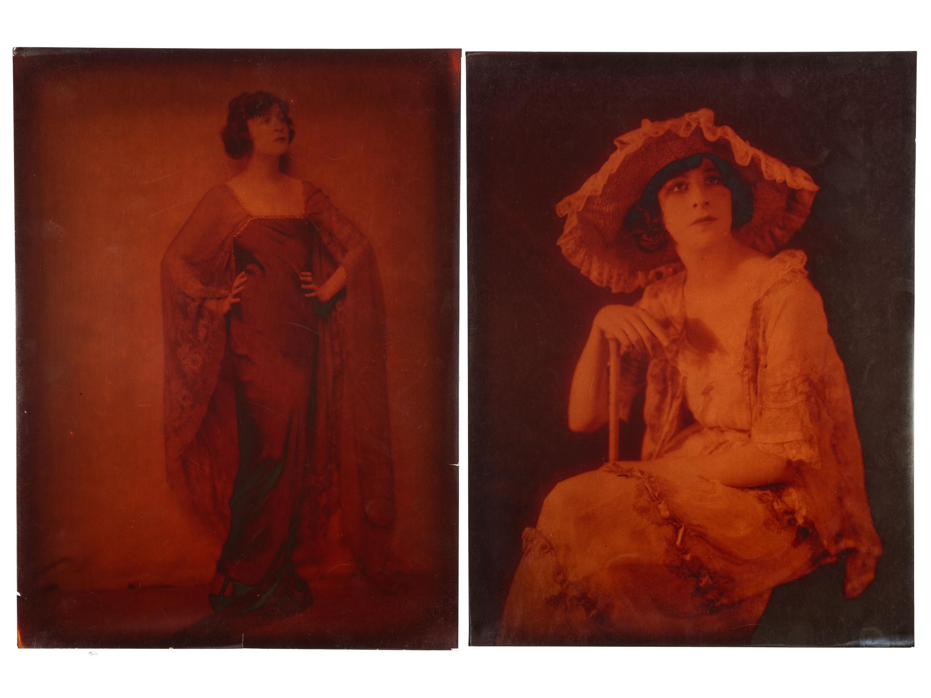 JOHNSTON, Alfred Cheney (1885-1971). Large photographic archive of glass negatives and prints. Ca 1910s-1920s.