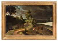 Attributed to Lucas van Valckenborch, (Flemish, 1535-1597), Paysage