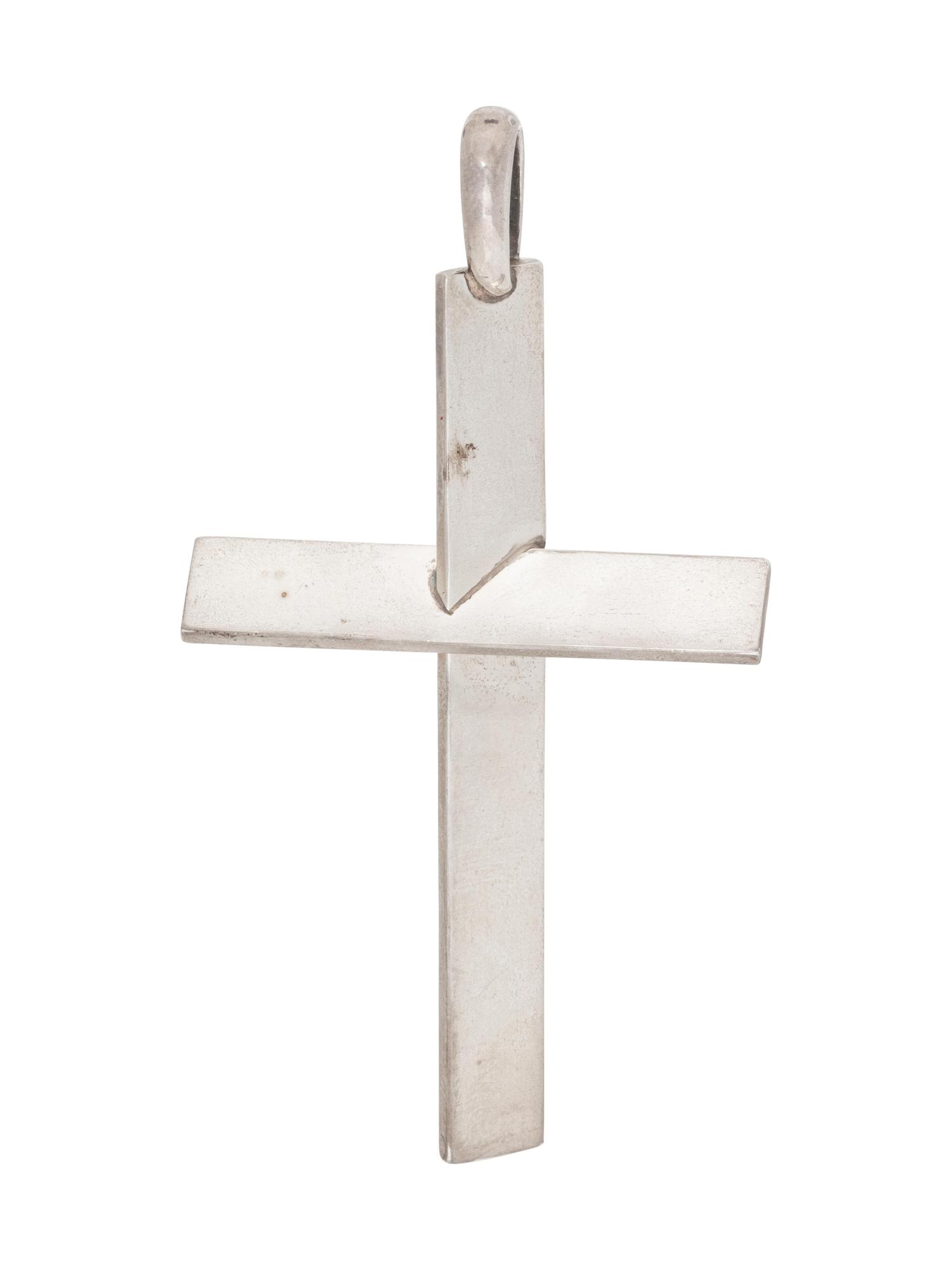 A Sterling Silver Cross Pendant, Alfred Karram,