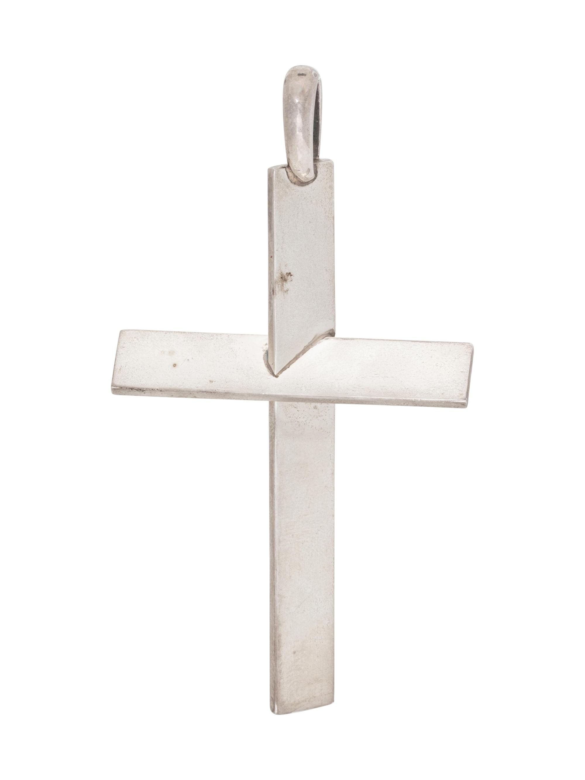 A Sterling Silver Cross Pendant, Alfred Karram,