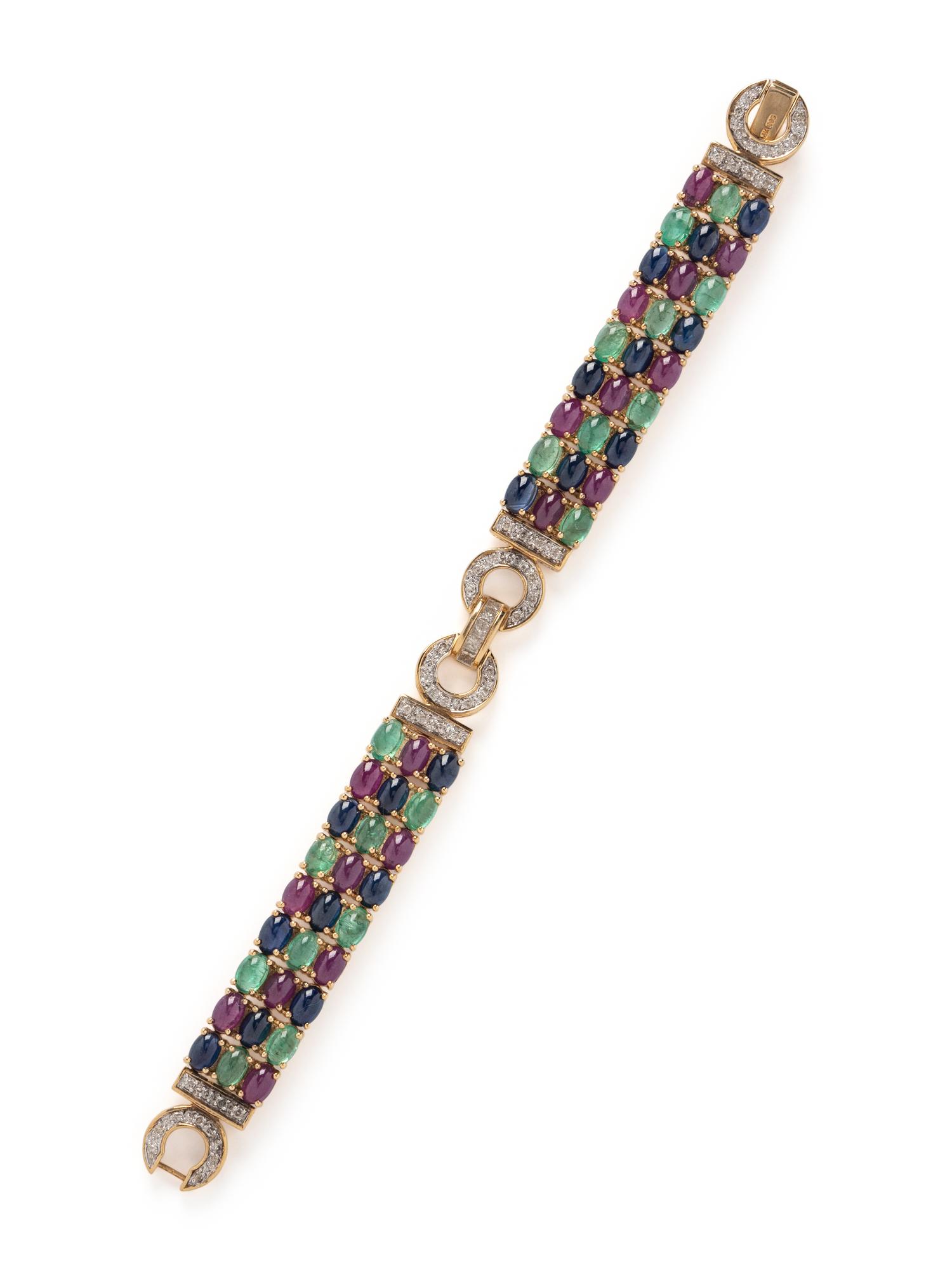 DIAMOND AND MULTIGEM BRACELET