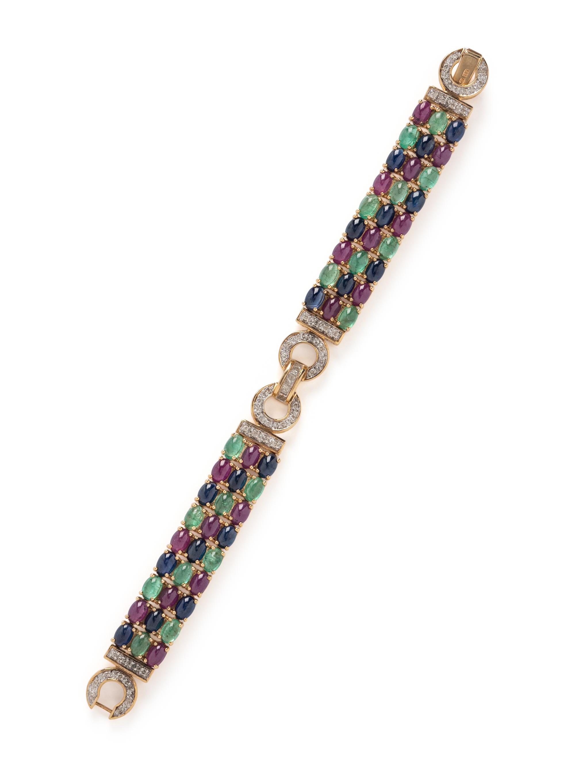 DIAMOND AND MULTIGEM BRACELET