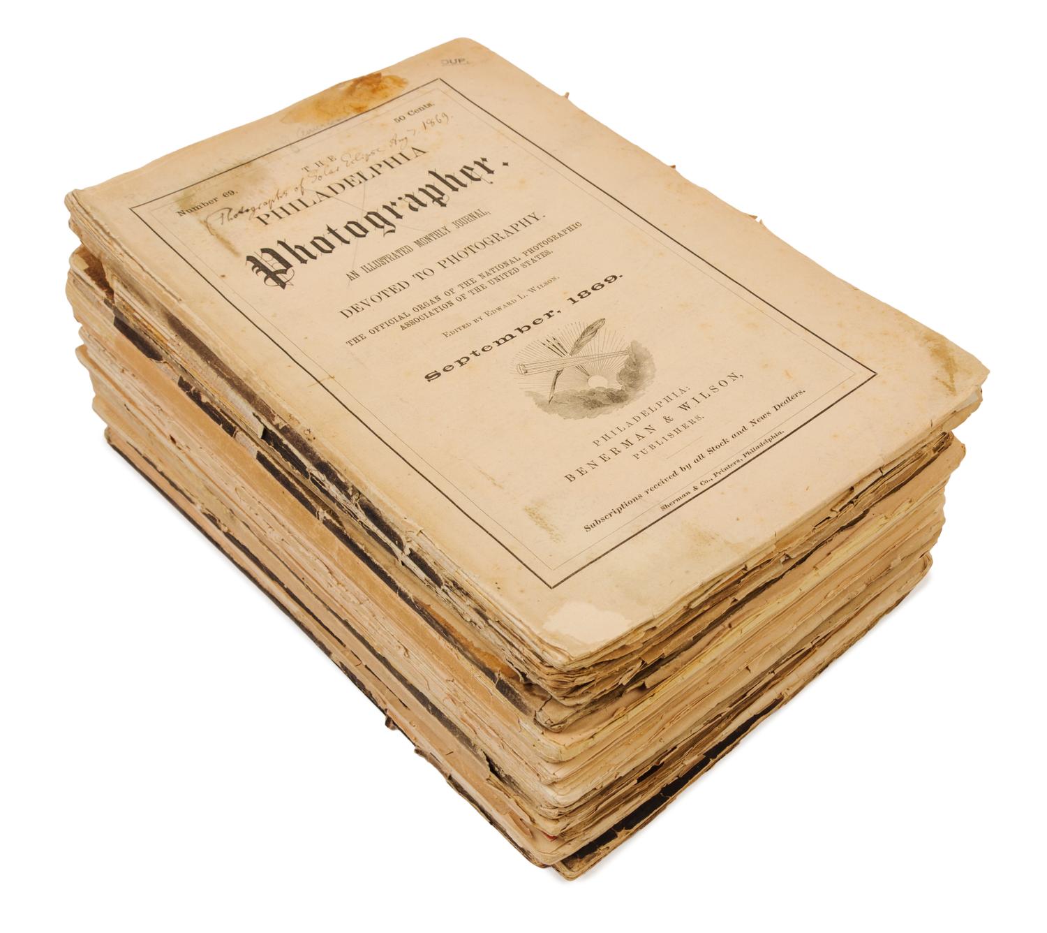 [PHOTOGRAPHY]. WILSON, Edward L., editor. The Philadelphia Photographer. 1866-1888.