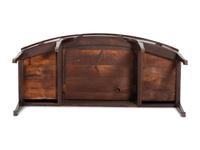 A Regency Carved, Inlaid and Figured Mahogany Bowfront Sideboard