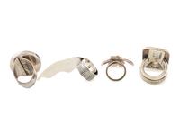 Blackfeet, Navajo, and Southwestern-style Silver Rings