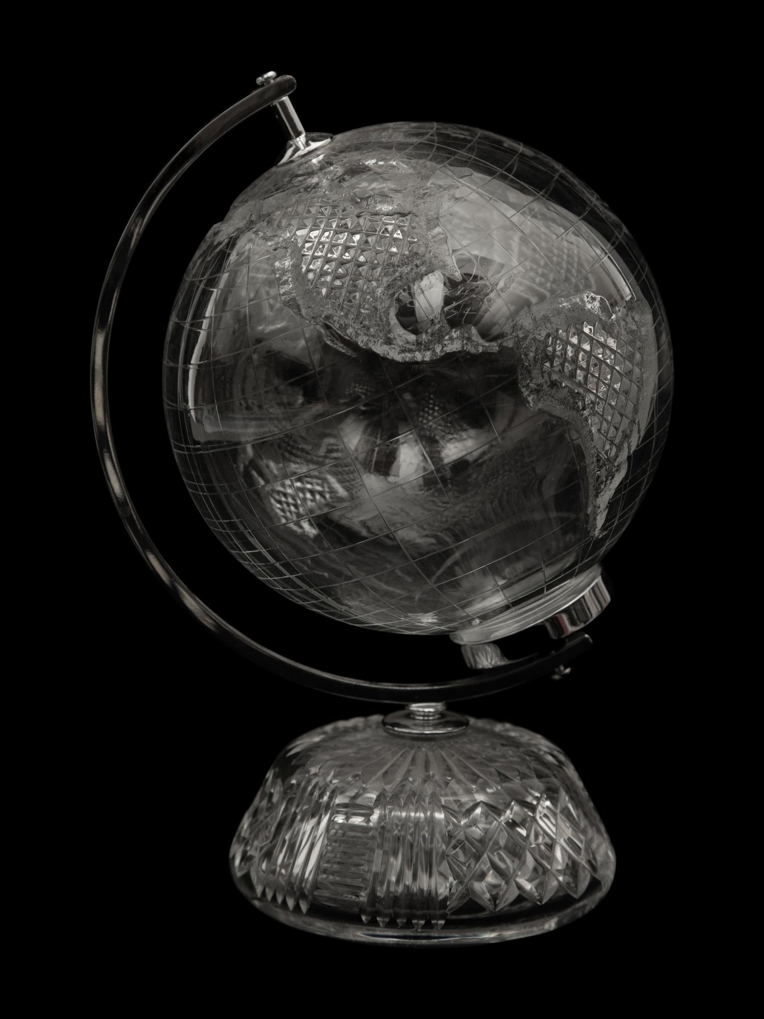 A Waterford Small World Globe on Stand — 20th Century
