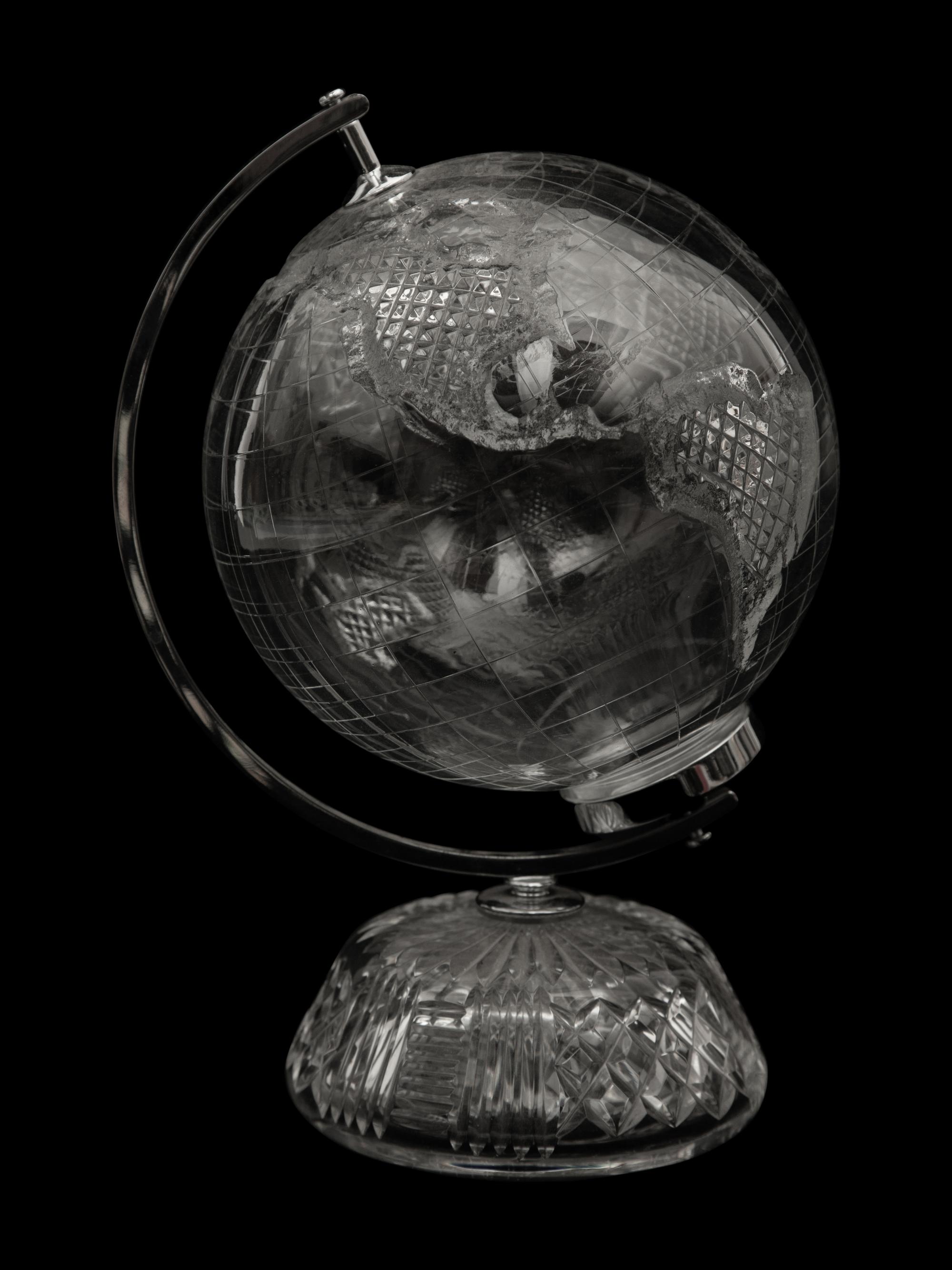 A Waterford Small World Globe on Stand — 20th Century