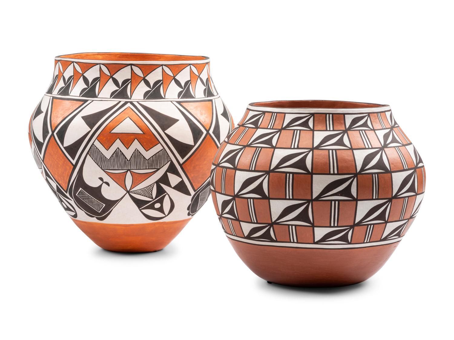 Polychrome Pottery Jars
