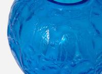 René Lalique, Early Blue "Perruches" Vase