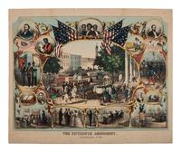 [AFRICAN AMERICANA -RECONSTRUCTION]. BEARD, James C., artist. The Fifteenth Amendment. Celebrated May 19th, 1870 . New York: Thomas Kelly, 1870.