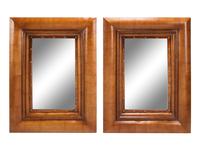 A Pair of Two-Tone Beveled Mirrors