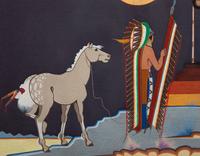 Chief at Burial Scaffold