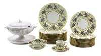 A Wedgwood Porcelain Dinner Service Diameter of dinner plate 10 1/2 inches.