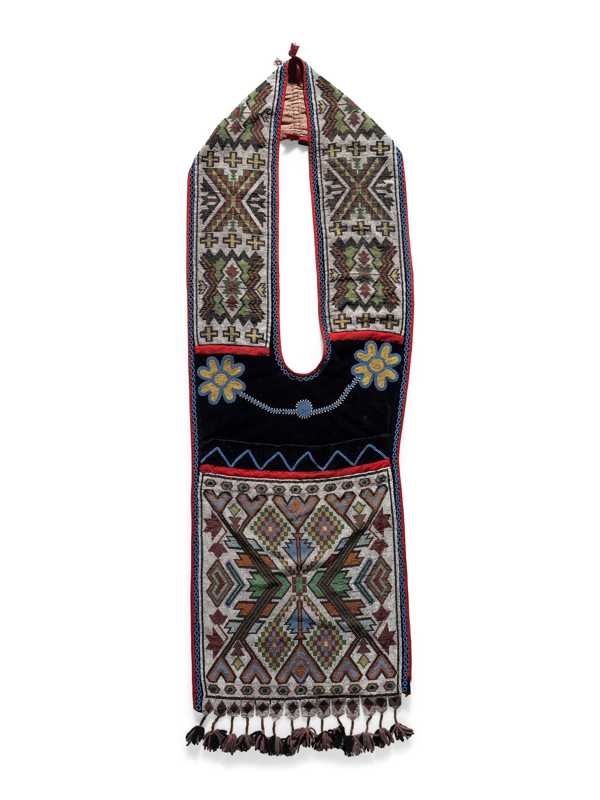 Potawatomi Loom-Beaded Bandolier Bag