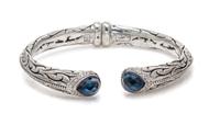 A Collection of Sterling Silver and Blue Topaz Jewelry, Scott Kay, 55.00 dwts.