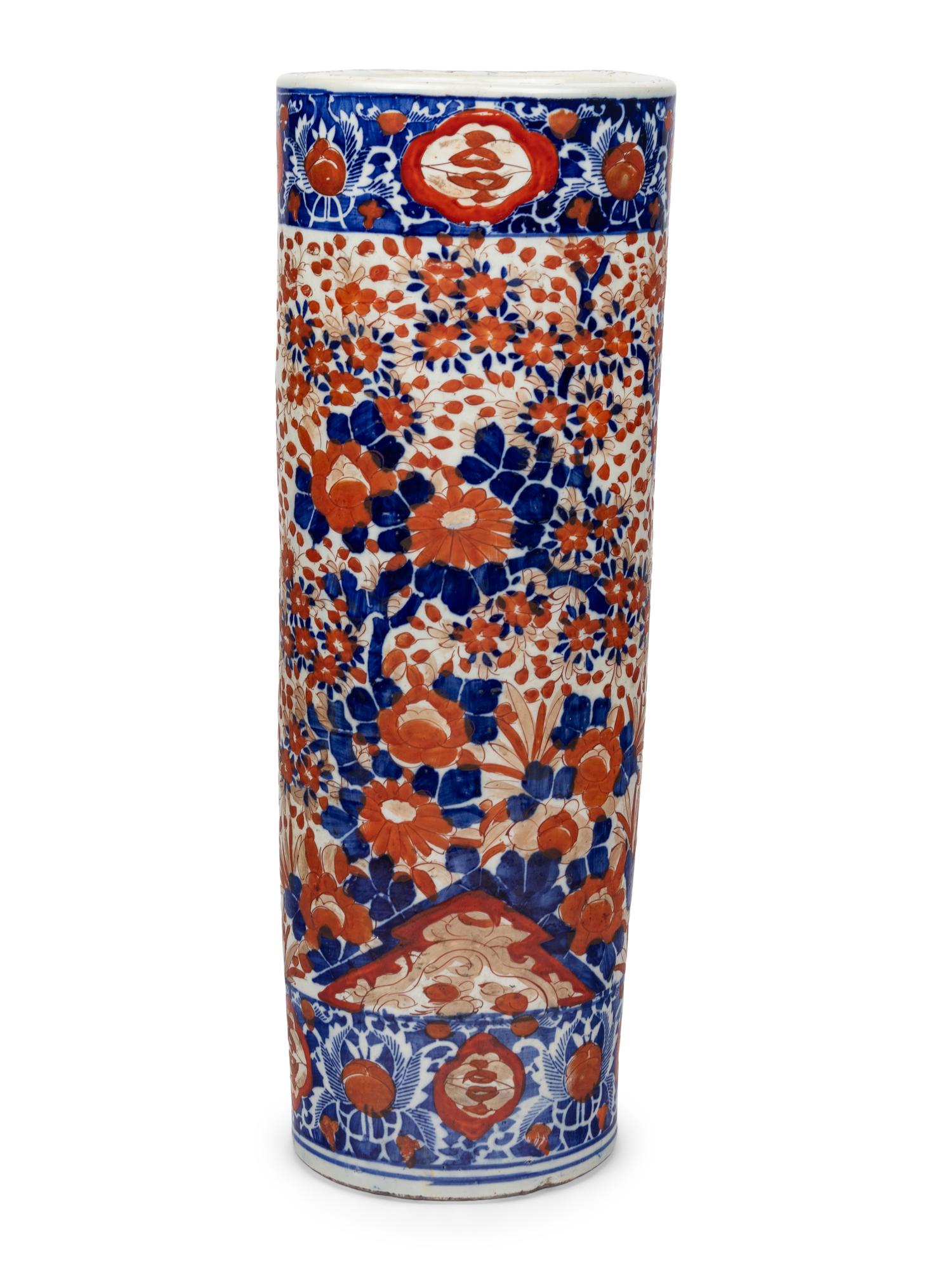 A Japanese Porcelain Umbrella Stand