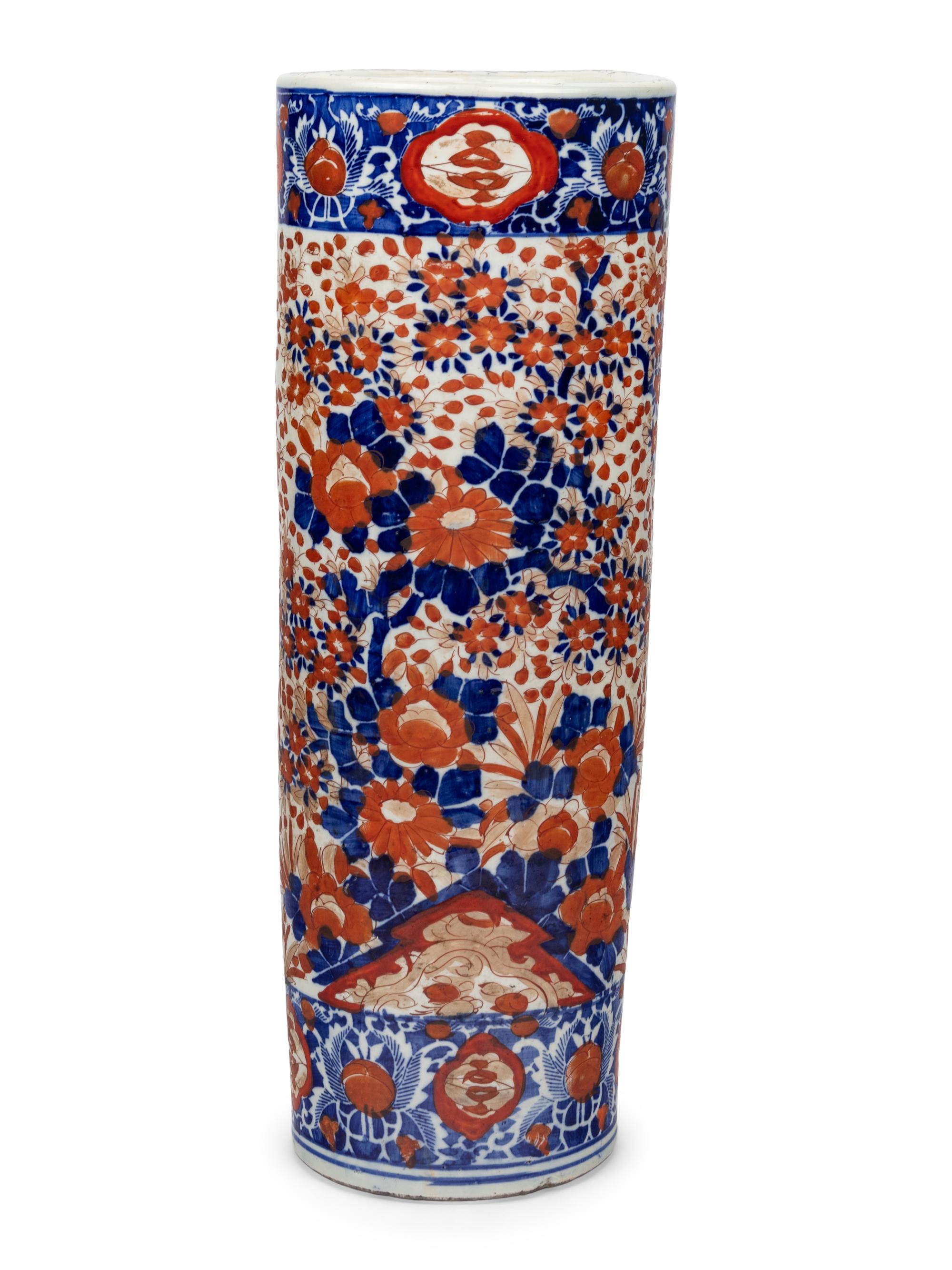 A Japanese Porcelain Umbrella Stand