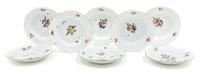 A Set of Twelve Meissen Porcelain Soup Bowls Diameter of bowl 8 3/4 inches. — MARCOLINI PERIOD, 18TH/19TH CENTURY