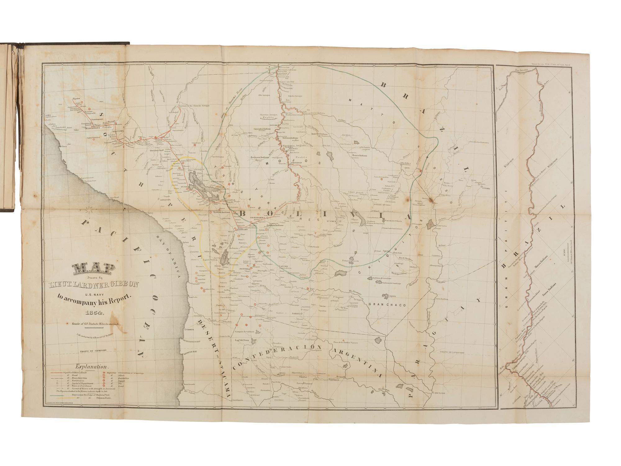 [MAPS & ATLASES]. "Maps. Andrews Report." [ With: ] "Maps. Gibbon's Report."