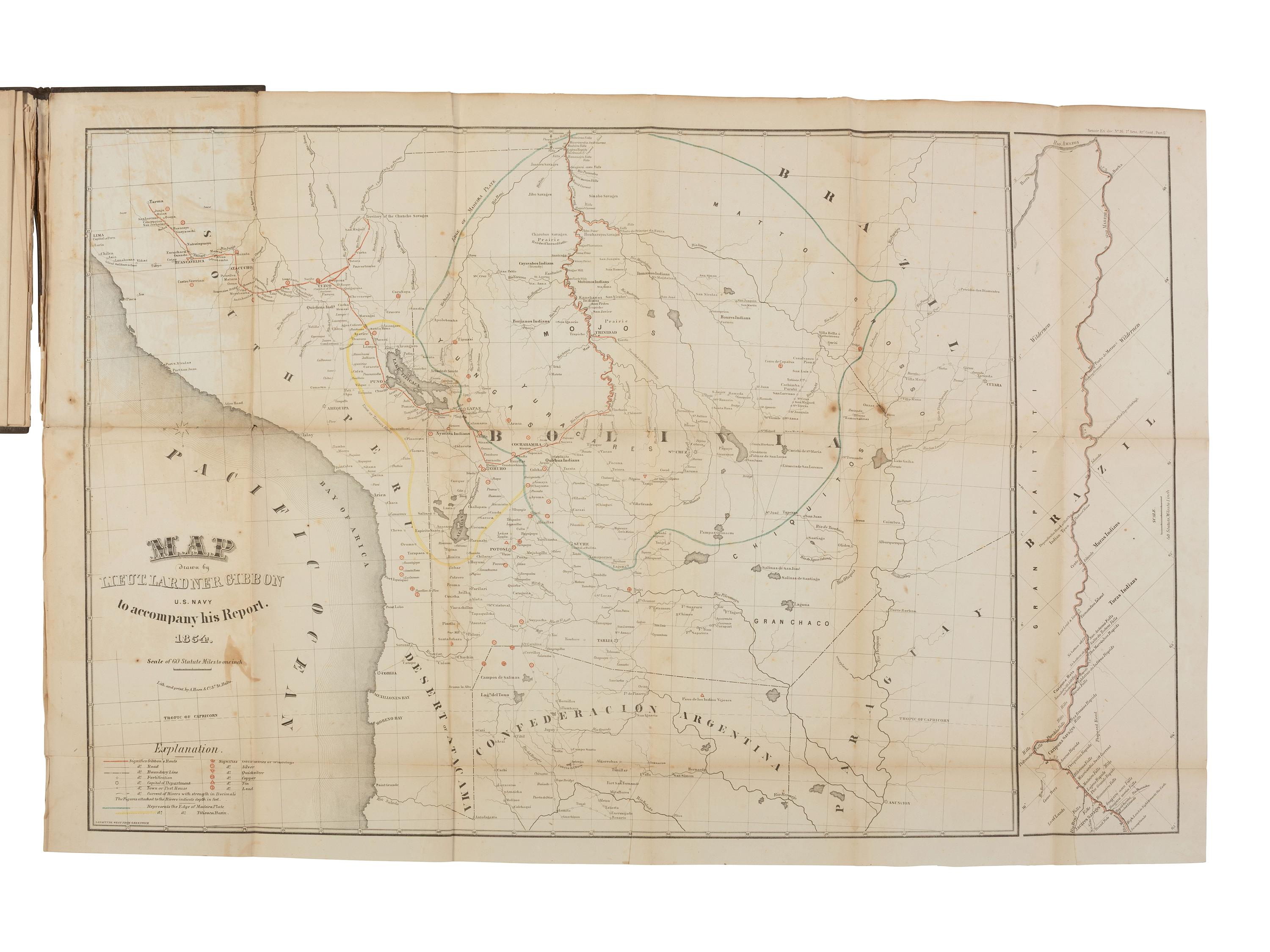 [MAPS & ATLASES]. "Maps. Andrews Report." [ With: ] "Maps. Gibbon's Report."