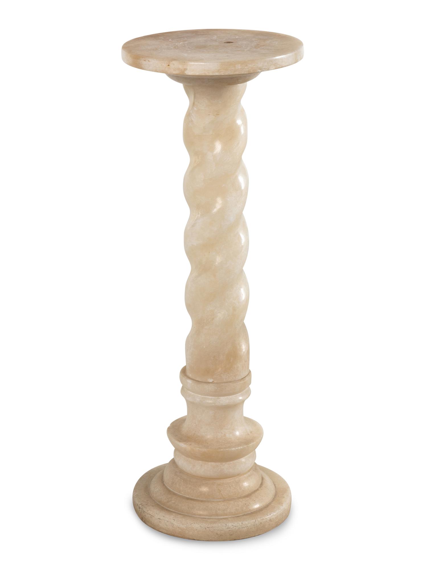 A Continental Alabaster Pedestal