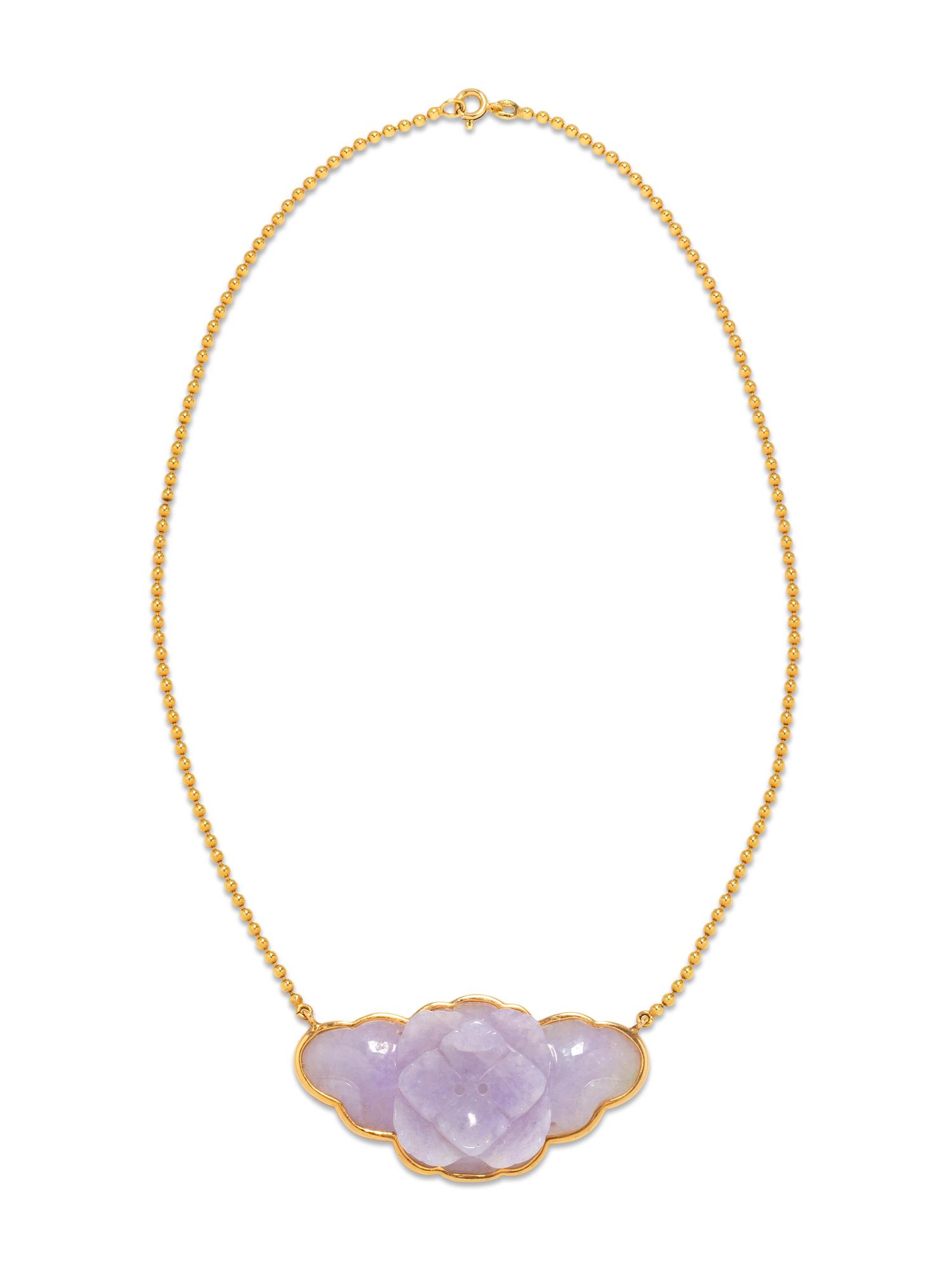 Lavender Jade Necklace