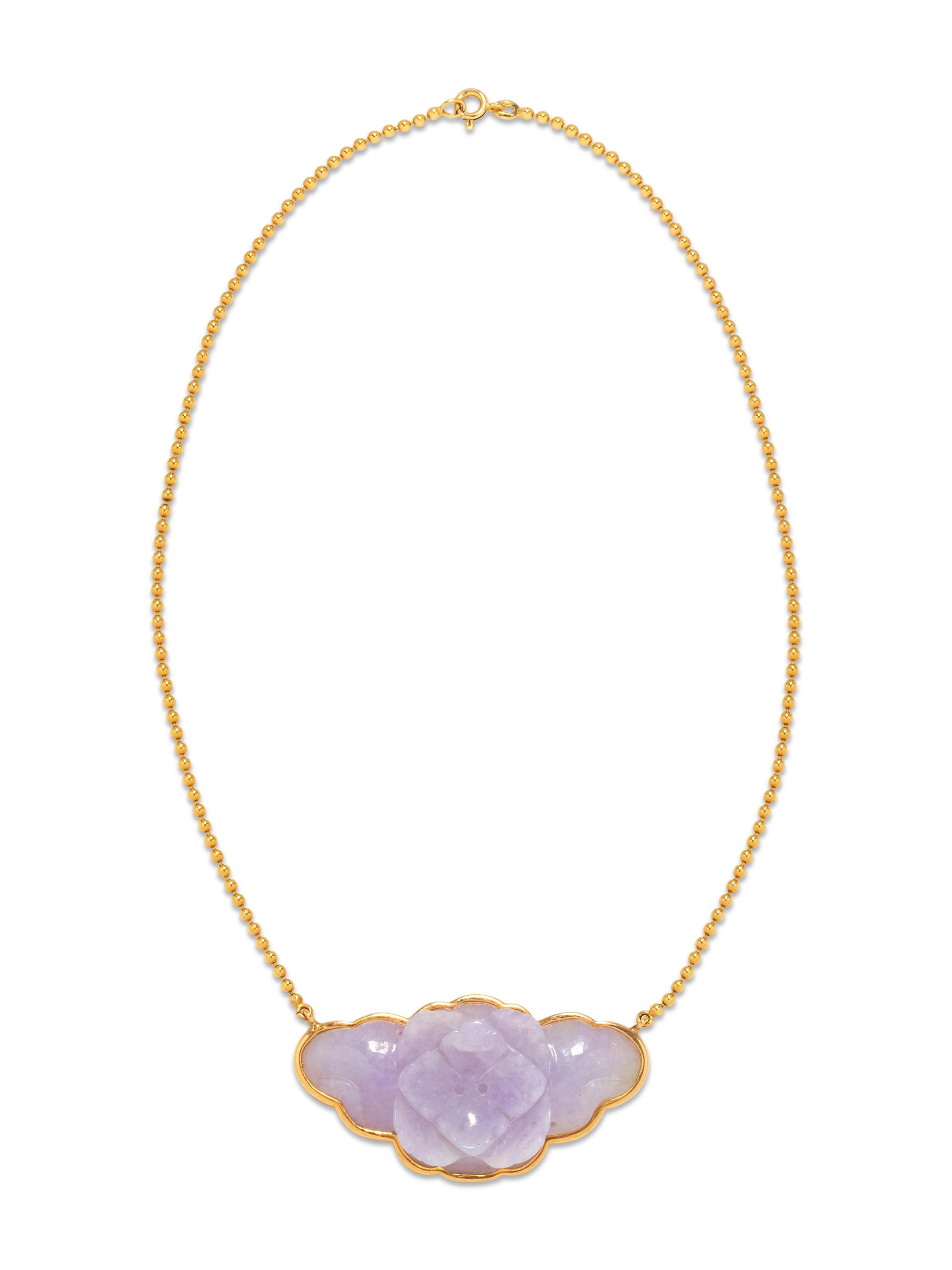 Lavender Jade Necklace