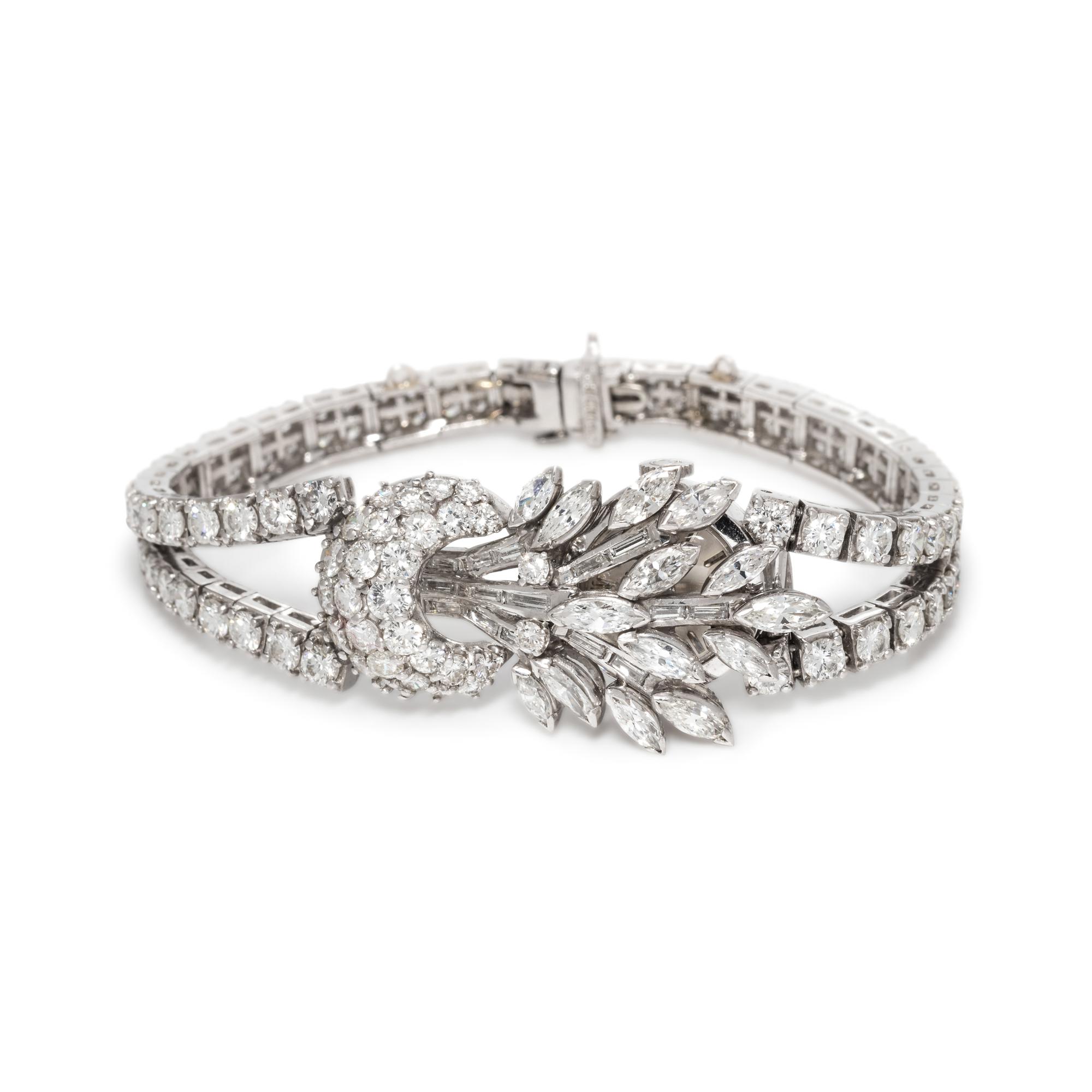 PLATINUM AND DIAMOND SURPRISE WATCH