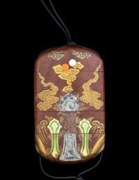 A Japanese Four-Case Lacquered Wood Inro