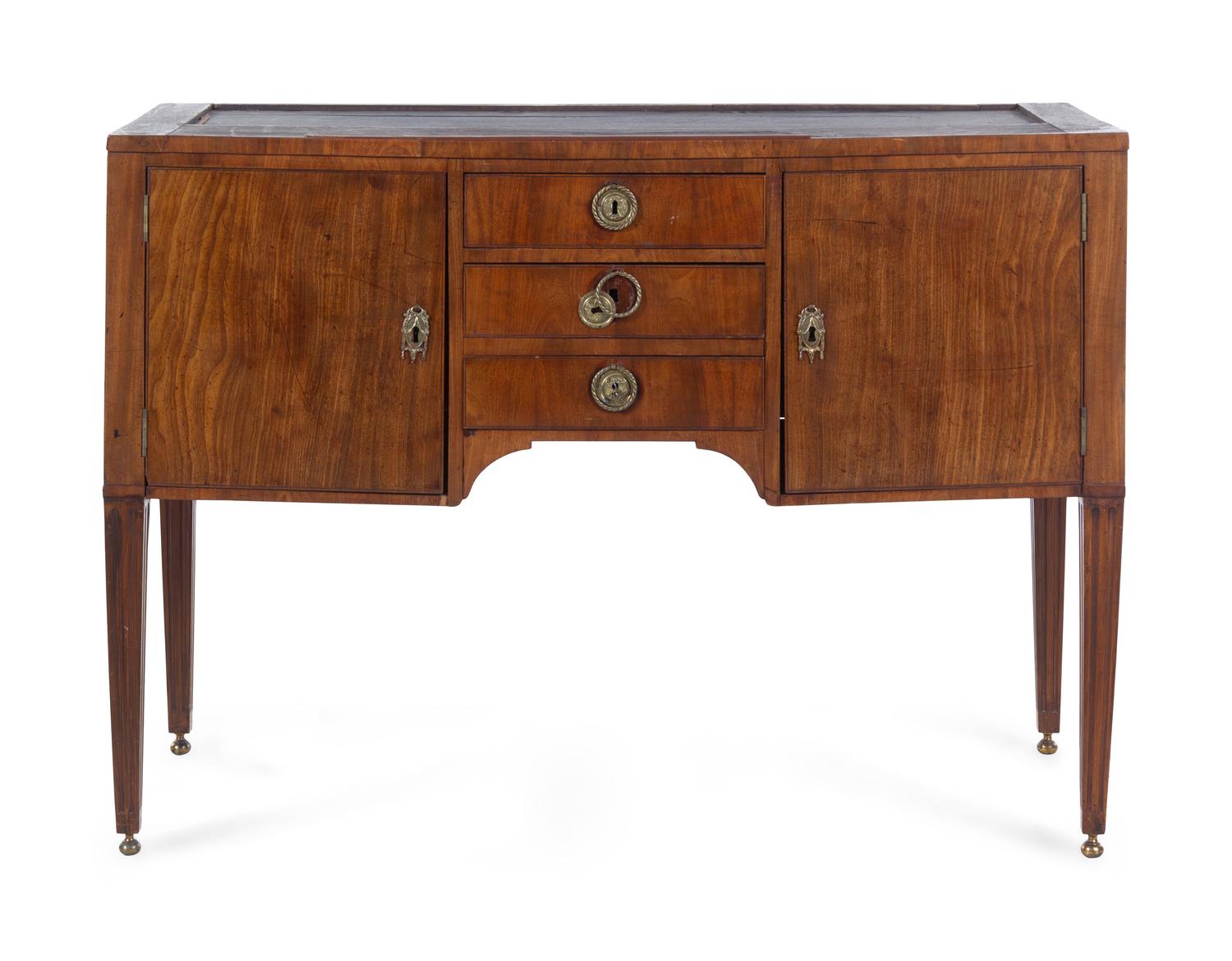 A Directoire Style Carved Mahogany Sideboard