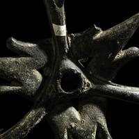 A Byzantine Bronze Candelabrum Base