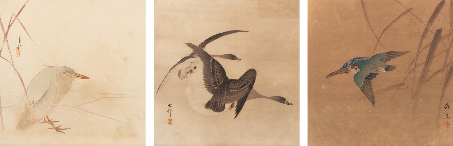 Koson Ohara (1877-1945), Gekko Ogata (1859-1920) and One Other