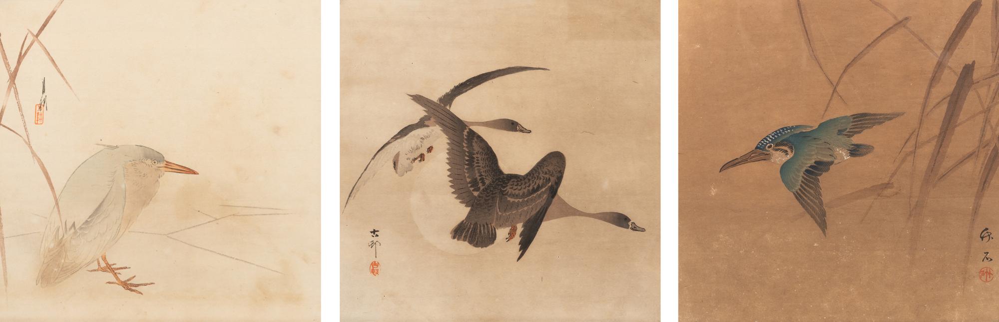 Koson Ohara (1877-1945), Gekko Ogata (1859-1920) and One Other