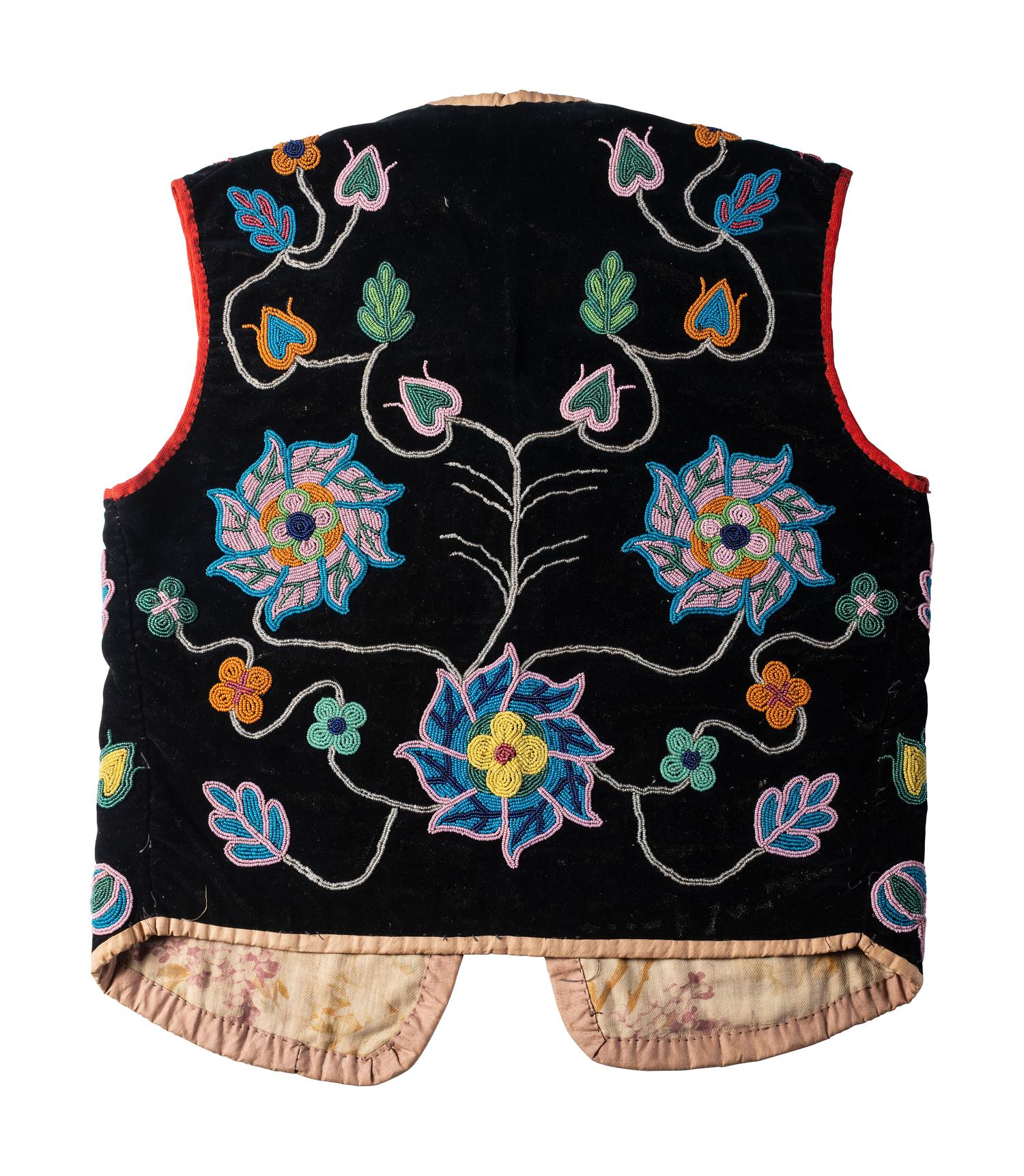 Anishinaabe Beaded Vest, Apron, and Leggings