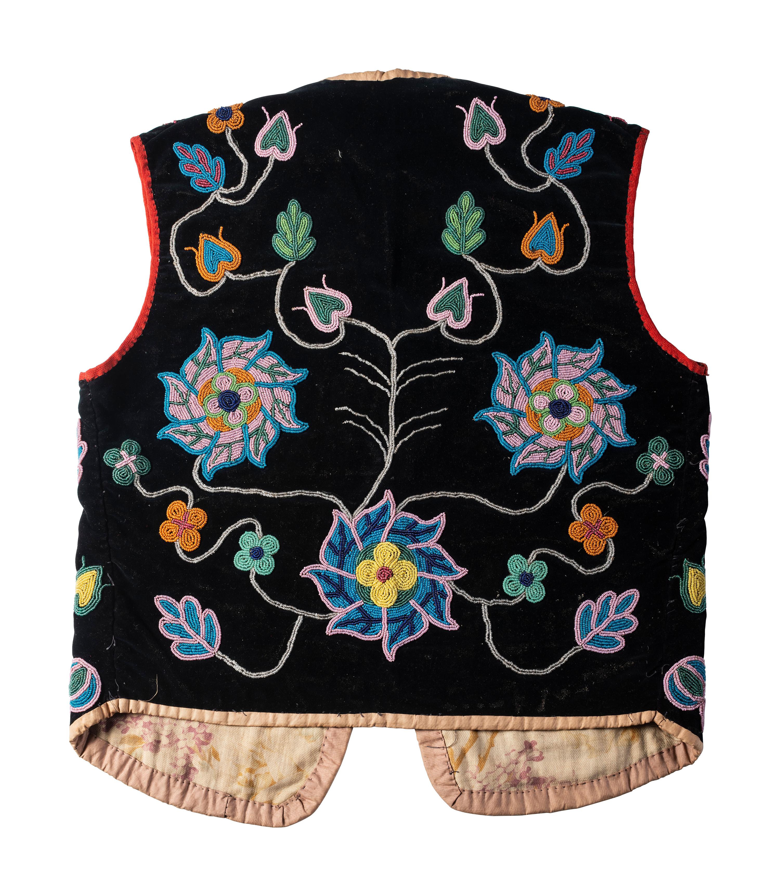 Anishinaabe Beaded Vest, Apron, and Leggings