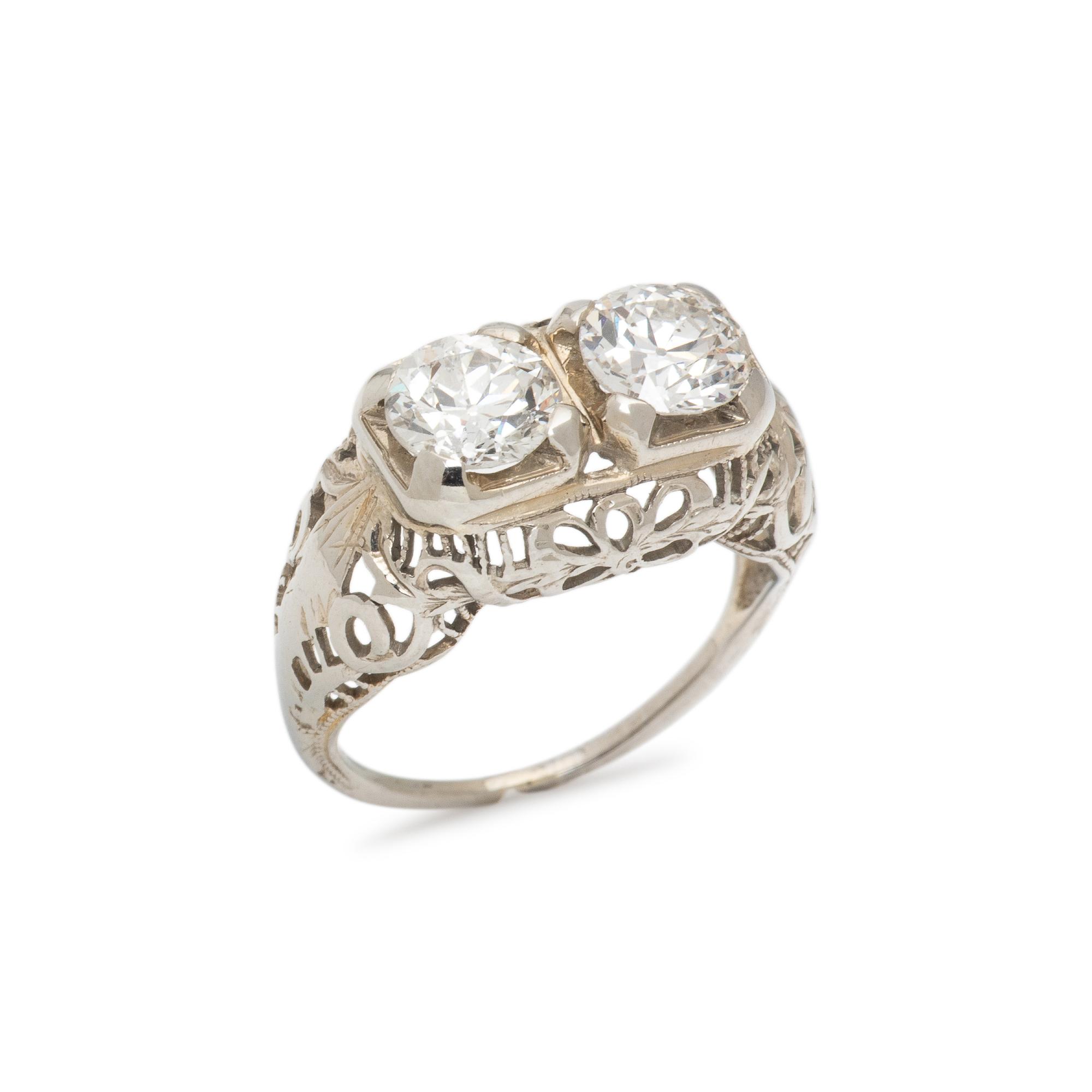 DIAMOND TWO STONE RING