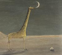 Giraffe and Moon with Volcano (Giraffe and Volcano #2) , 1951