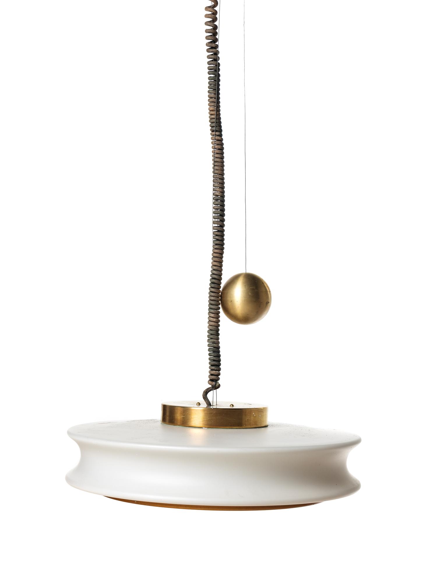 Counterbalance Ceiling Pendant/Light, c. 1970