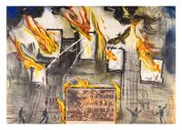 Five Prints from Currier & Ives as Interpreted by Salvador Dali (including New York Central Park Winter; American Trotting Horses No. 2; Les Fleurs et Fruits; American Yachting Scene; Fire! Fire! Fire!)