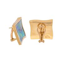 ANGELA CUMMINGS, MOTHER-OF-PEARL EARCLIPS