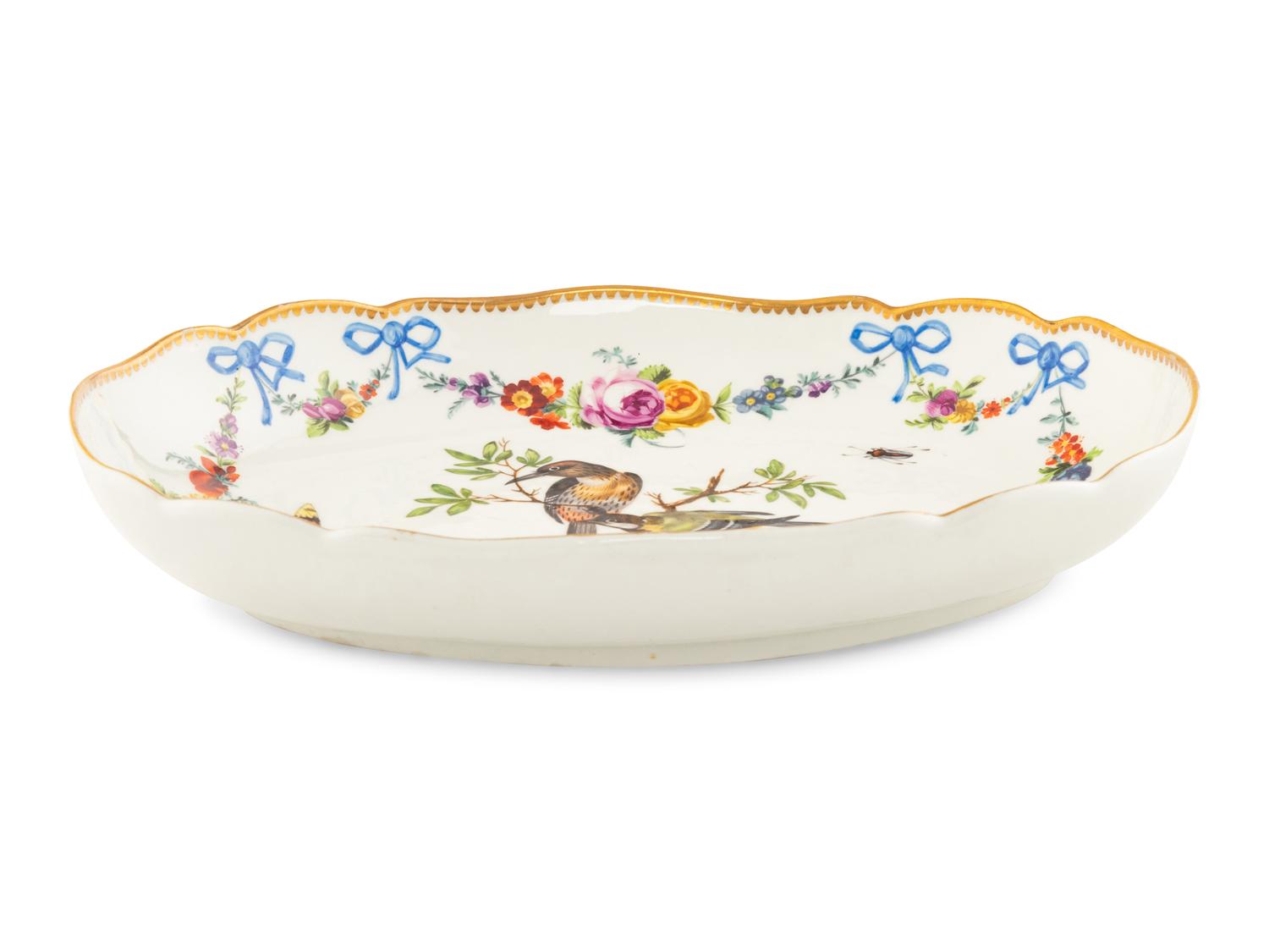 A Meissen Porcelain Ornithological Platter
